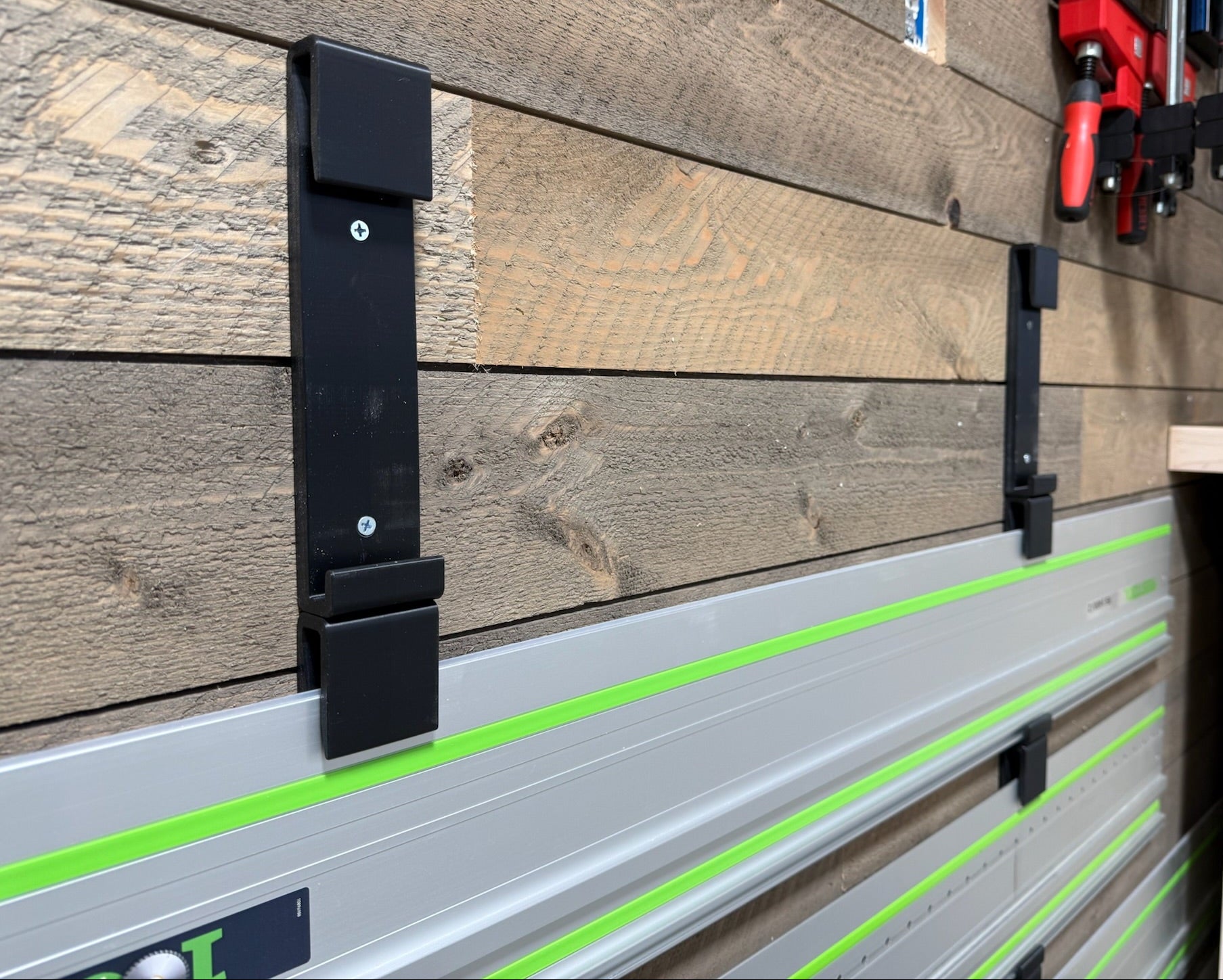 Track Saw Guide Rail Hangers - Wall Mount