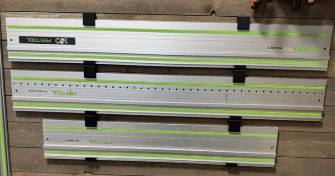 Track Saw Guide Rail Hangers - Wall Mount