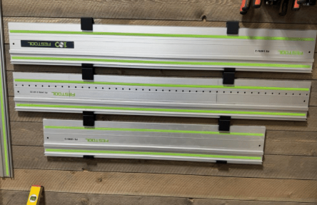 Track Saw Guide Rail Hangers - Wall Mount