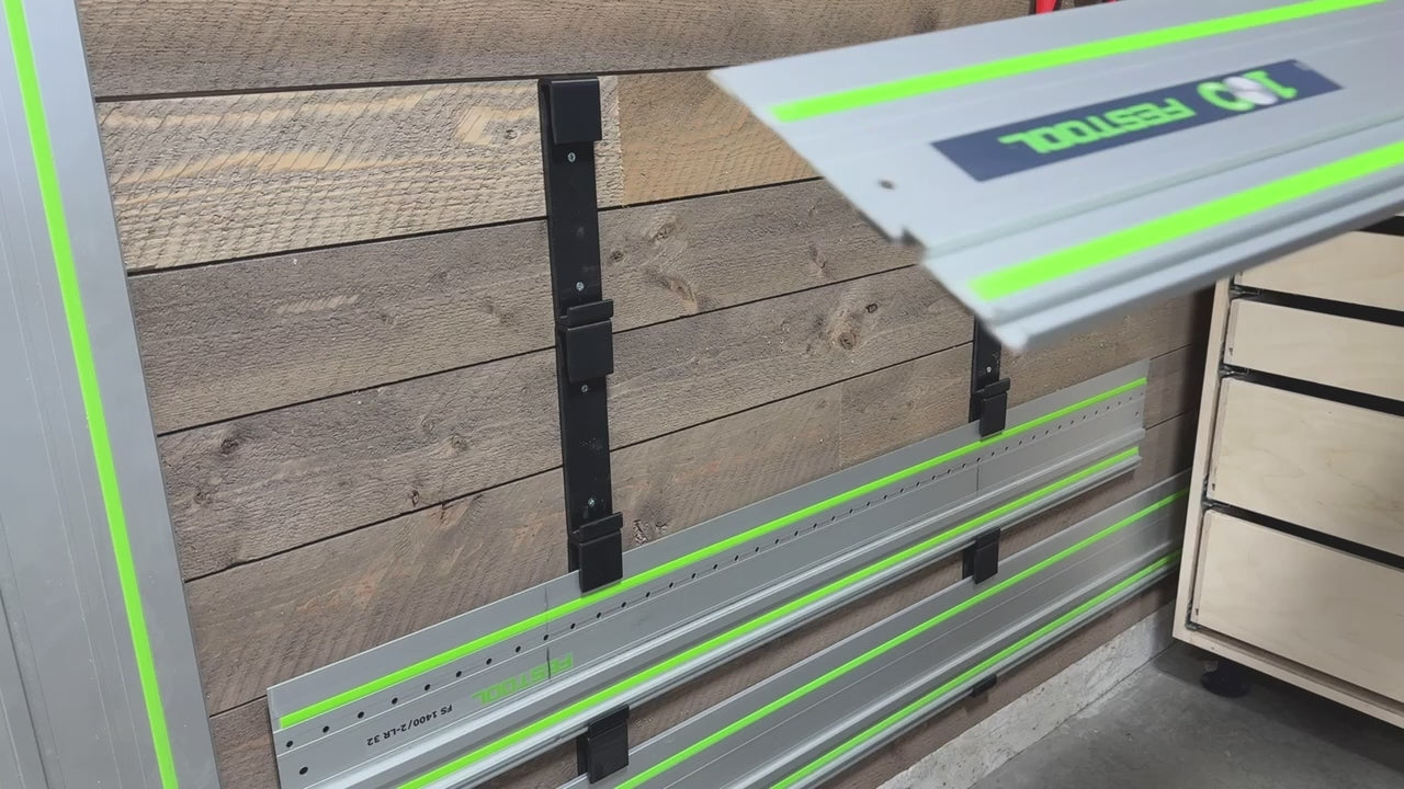 Track Saw Guide Rail Hangers - Wall Mount